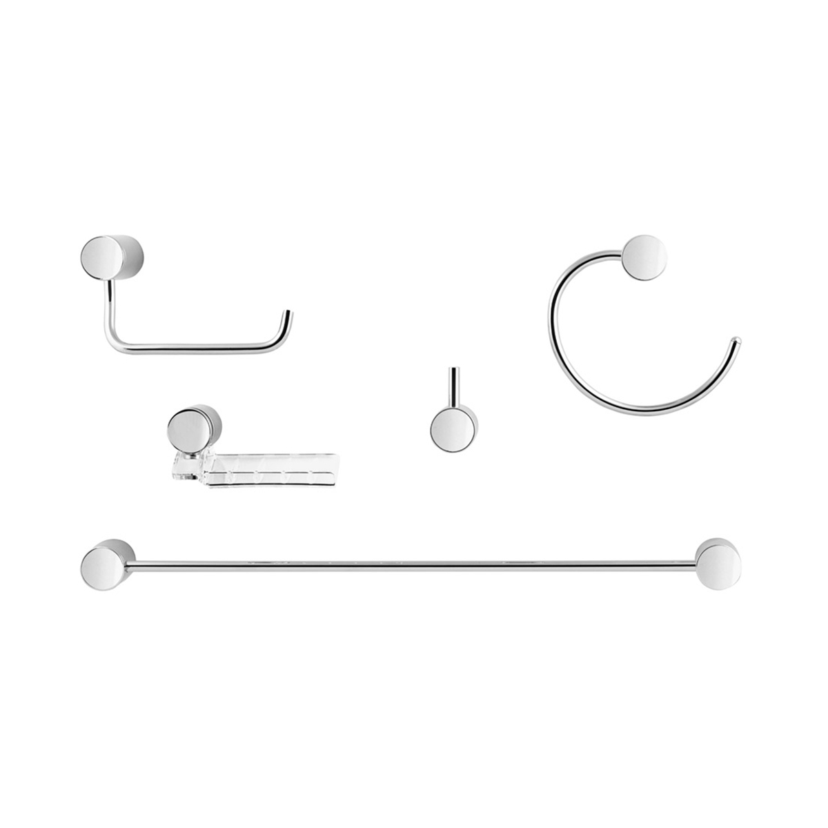 Docol Kit De Accesorios Flat 5 Piezas 01014106 - 28016